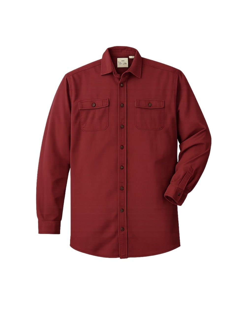 Red Head Men's Long Sleeve Button-Up Shirt Red Size M Casual Fall
144